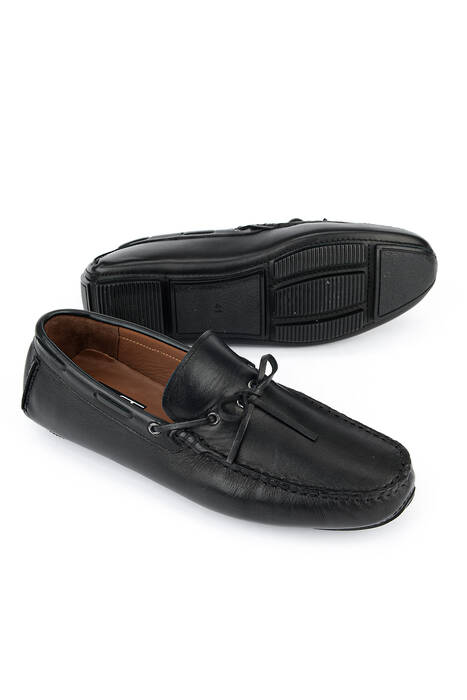 Hakiki Deri Erkek Günlük Ayakkabı Siyah