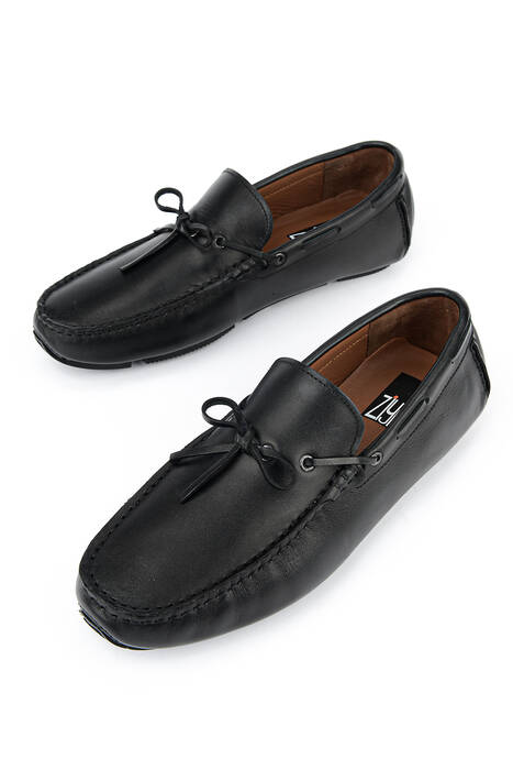 Hakiki Deri Erkek Günlük Ayakkabı Siyah