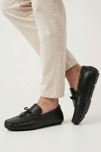 Ziya - Hakiki Deri Erkek Günlük Ayakkabı Siyah