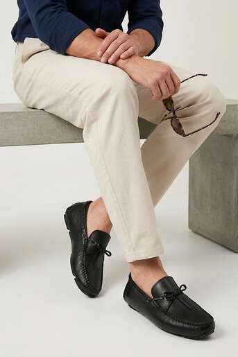 Ziya - Hakiki Deri Erkek Günlük Ayakkabı Siyah (1)