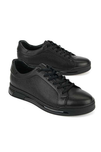 Ziya - Hakiki Deri Erkek Günlük Ayakkabı Siyah (1)