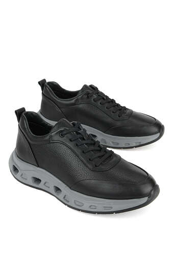 Ziya - Hakiki Deri Erkek Günlük Ayakkabı Siyah (1)