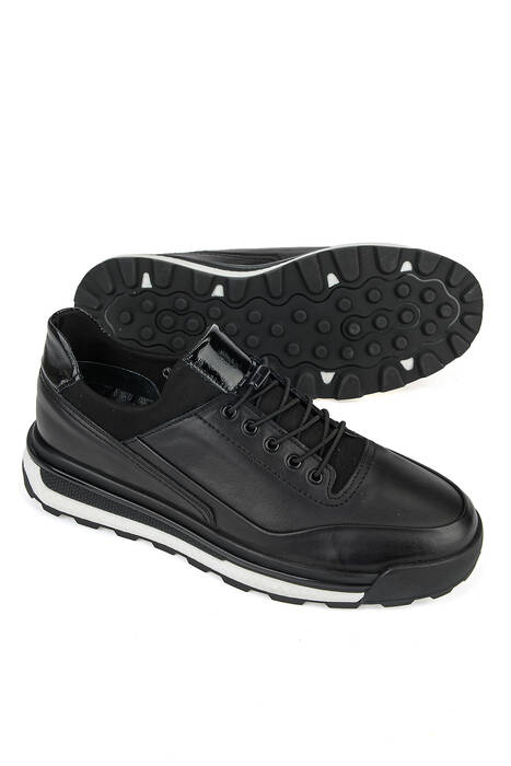 Hakiki Deri Erkek Günlük Ayakkabı Siyah