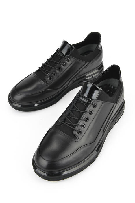 Hakiki Deri Erkek Günlük Ayakkabı Siyah