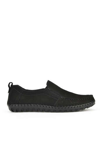 Ziya - Hakiki Deri Erkek Günlük Ayakkabı Siyah