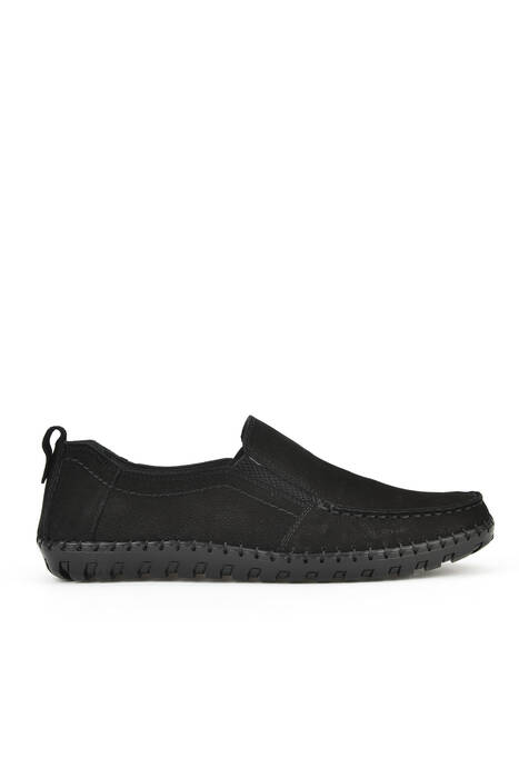 Hakiki Deri Erkek Günlük Ayakkabı Siyah