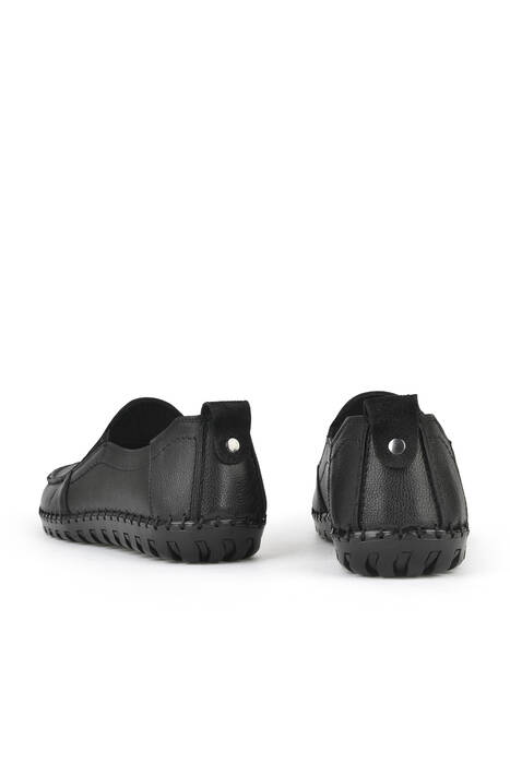 Hakiki Deri Erkek Günlük Ayakkabı Siyah