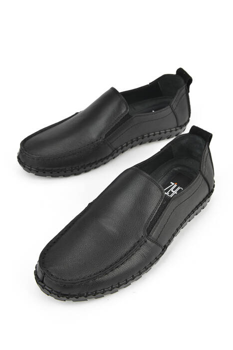 Hakiki Deri Erkek Günlük Ayakkabı Siyah