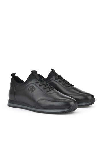 Ziya - Black Genuine Leather Men's Casual Shoes (1)