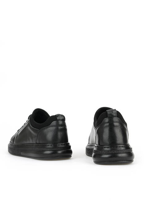 Hakiki Deri Erkek Günlük Ayakkabı Siyah