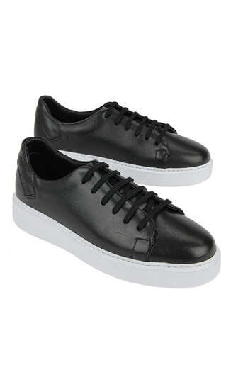 Ziya - Black Genuine Leather Men's Casual Shoes (1)