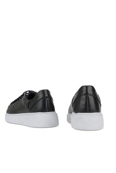 Hakiki Deri Erkek Günlük Ayakkabı Siyah