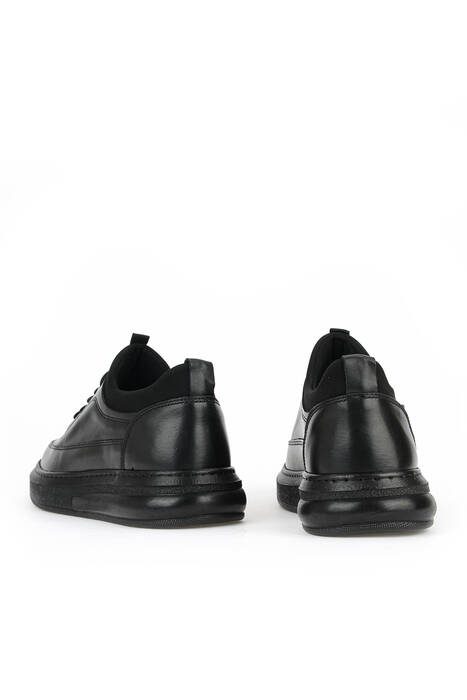 Hakiki Deri Erkek Günlük Ayakkabı Siyah