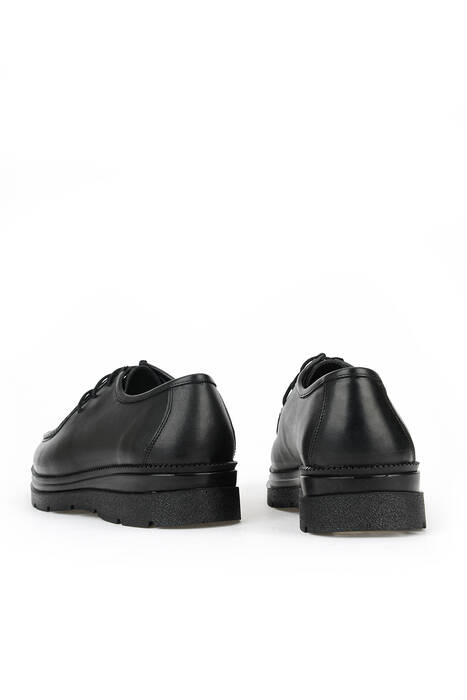 Hakiki Deri Erkek Günlük Ayakkabı Siyah