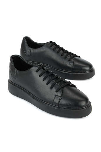 Ziya - Hakiki Deri Erkek Günlük Ayakkabı Siyah (1)