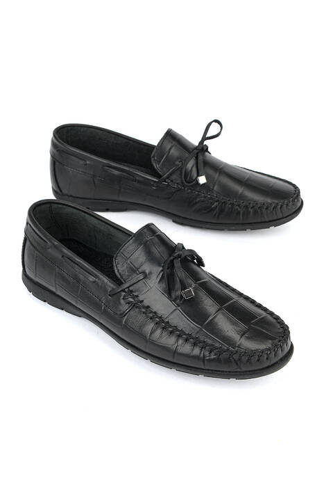 Hakiki Deri Erkek Günlük Ayakkabı Siyah