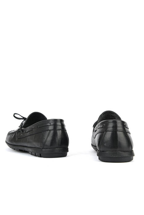 Hakiki Deri Erkek Günlük Ayakkabı Siyah