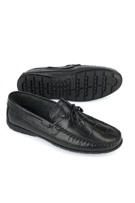 Hakiki Deri Erkek Günlük Ayakkabı Siyah