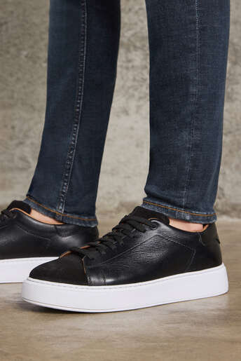 Ziya - Hakiki Deri Erkek Günlük Ayakkabı Siyah Ziya - Hakiki Deri Erkek Günlük Ayakkabı Siyah