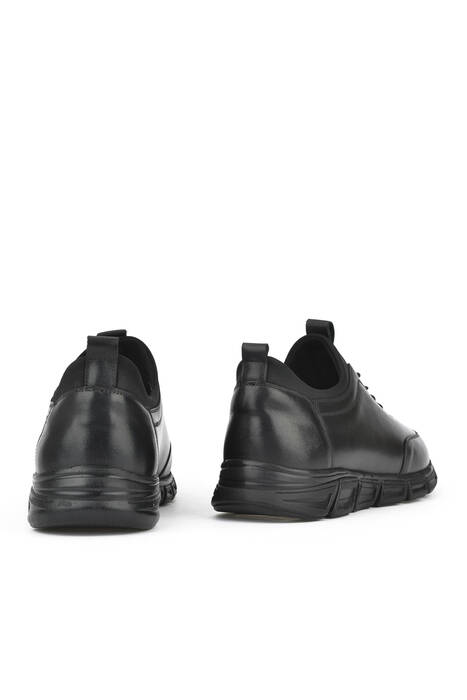 Black Genuine Leather Men's Casual Shoes