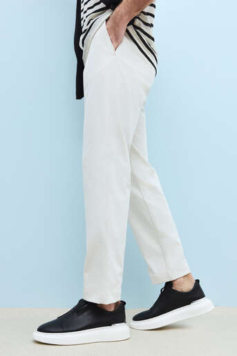 Ziya - Black Genuine Leather Men's Casual Shoes