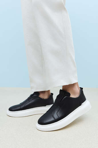 Ziya - Black Genuine Leather Men's Casual Shoes (1)