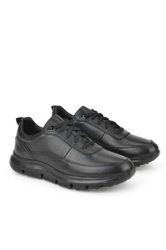 Ziya - Black Genuine Leather Men's Casual Shoes (1)