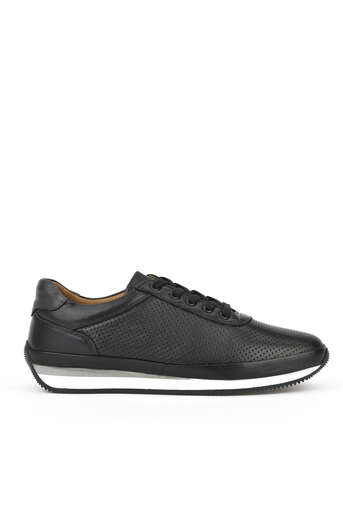 Ziya - Black Genuine Leather Men's Casual Shoes