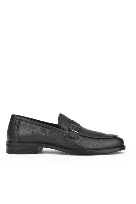 Black Genuine Leather Men's Casual Shoes