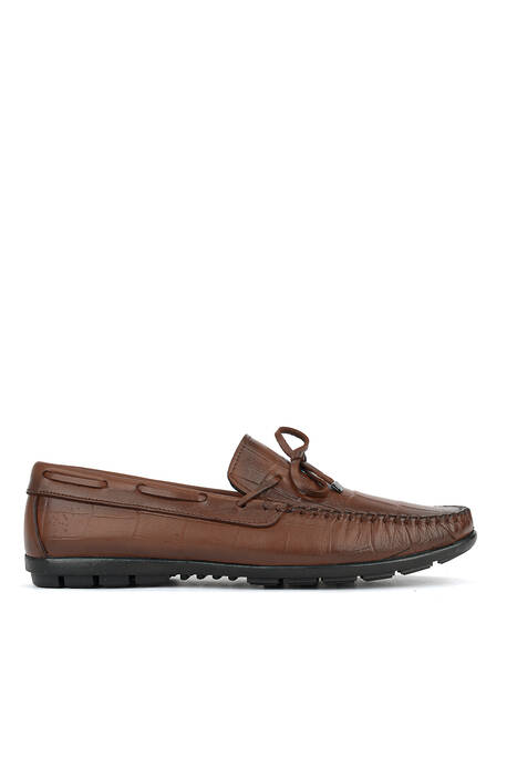 Hakiki Deri Erkek Günlük Ayakkabı Taba