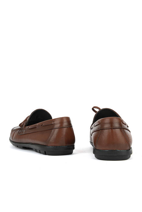 Hakiki Deri Erkek Günlük Ayakkabı Taba