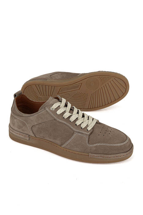 Hakiki Deri Erkek Günlük Ayakkabı Vizon