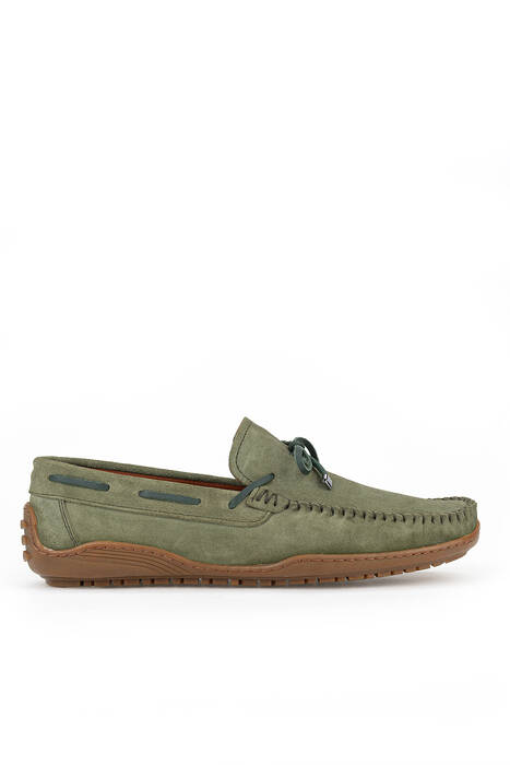 Hakiki Deri Erkek Günlük Ayakkabı Yeşil