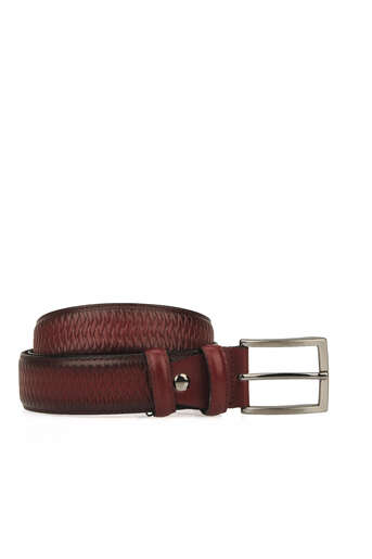 Ziya - Burgundy Genuine Leather Men's Belts Ziya - Burgundy Genuine Leather Men's Belts