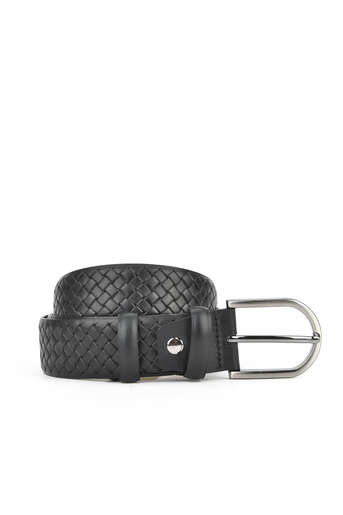 Ziya - Black Genuine Leather Men's Belts
