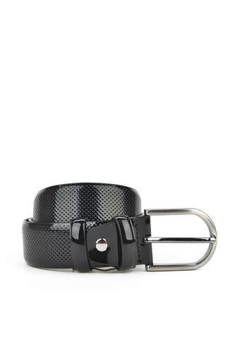 Ziya - Black Genuine Leather Men's Belts