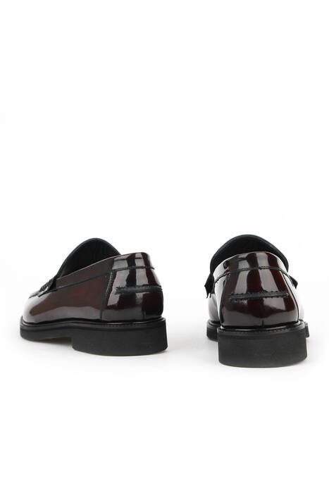 Hakiki Deri Erkek Klasik Ayakkabı Bordo