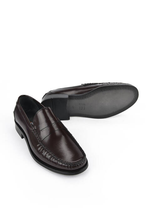 Hakiki Deri Erkek Klasik Ayakkabı Bordo