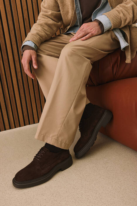 Hakiki Deri Erkek Klasik Ayakkabı Kahverengi