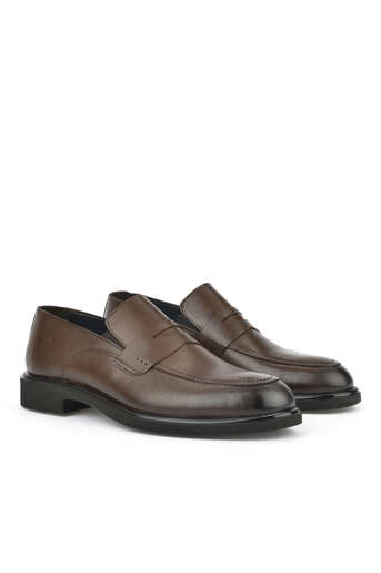 Ziya - Brown Genuine Leather Men's Formal Shoes (1)