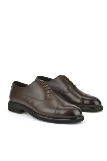 Ziya - Brown Genuine Leather Men's Formal Shoes (1)