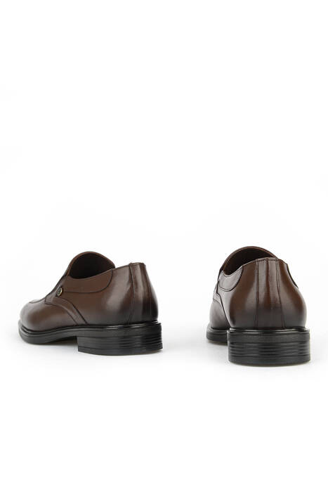 Hakiki Deri Erkek Klasik Ayakkabı Kahverengi