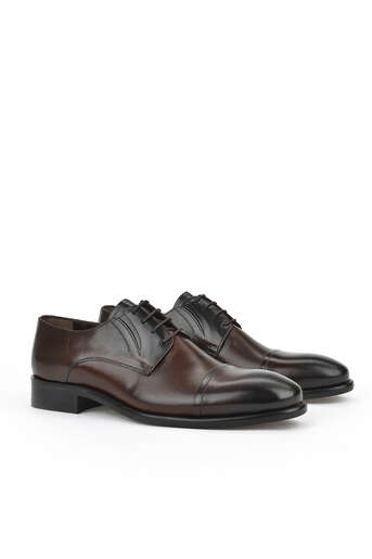 Ziya - Brown Genuine Leather Men's Formal Shoes (1)