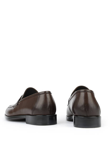 Hakiki Deri Erkek Klasik Ayakkabı Kahverengi