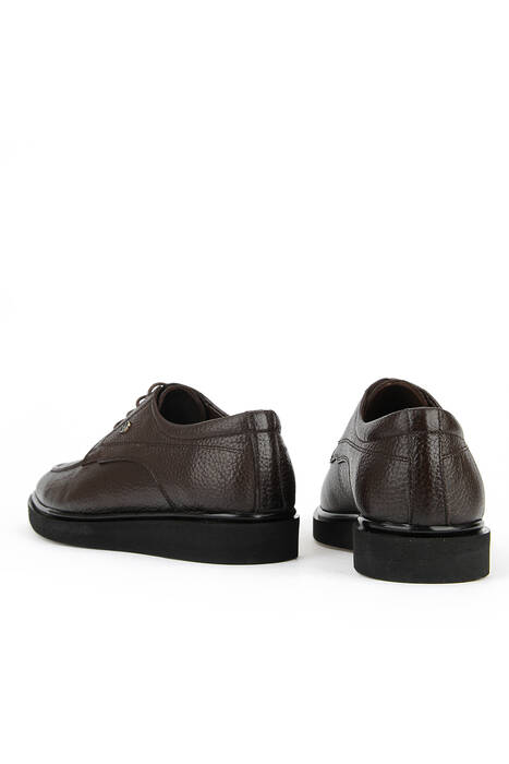 Hakiki Deri Erkek Klasik Ayakkabı Kahverengi