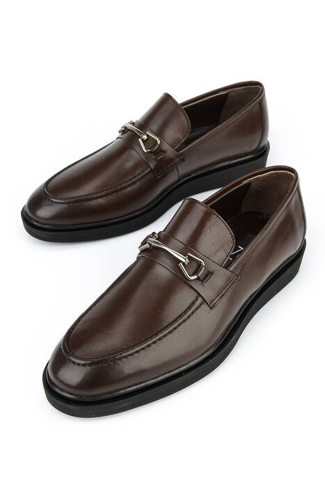 Hakiki Deri Erkek Klasik Ayakkabı Kahverengi