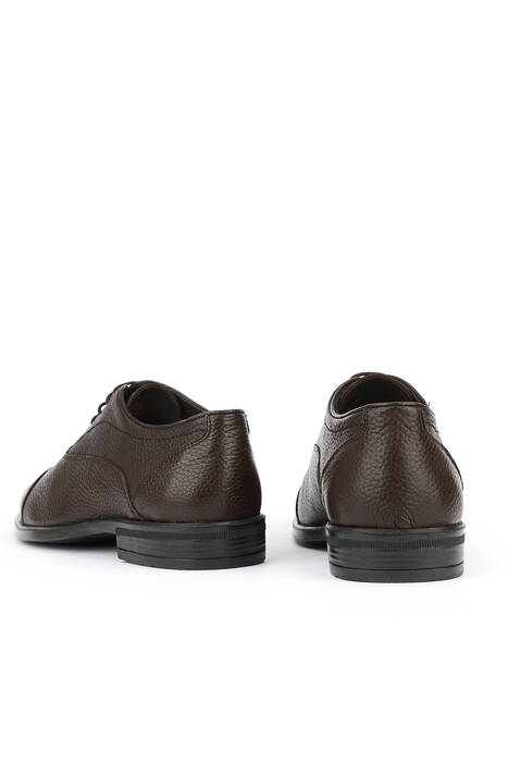 Hakiki Deri Erkek Klasik Ayakkabı Kahverengi