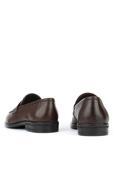 Hakiki Deri Erkek Klasik Ayakkabı Kahverengi