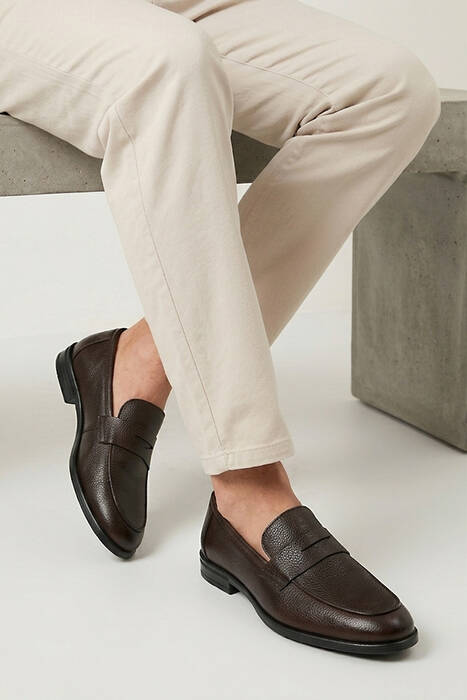 Hakiki Deri Erkek Klasik Ayakkabı Kahverengi