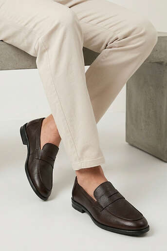 Ziya - Brown Genuine Leather Men's Formal Shoes